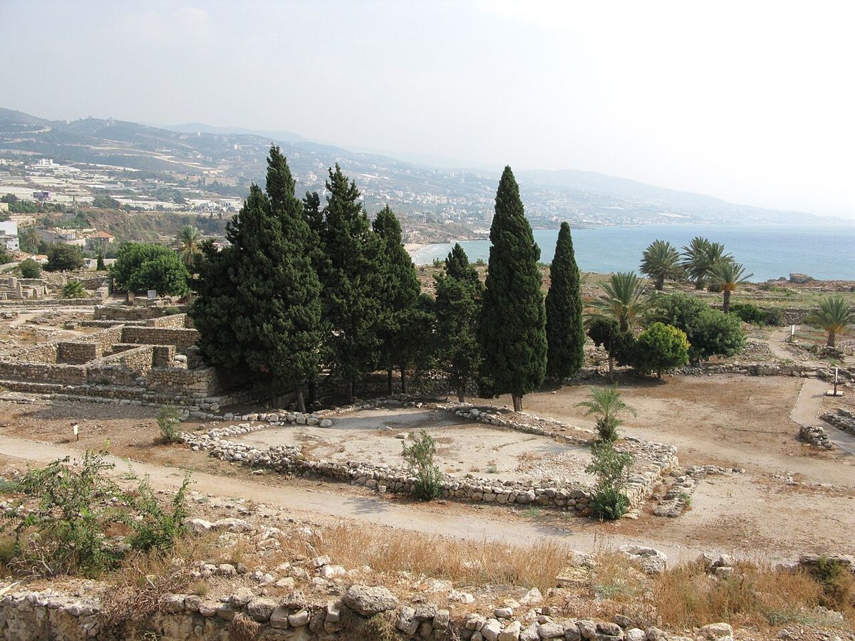 The coast at Byblos in Lebanon, one of the oldest continuously inhabited towns in the world.