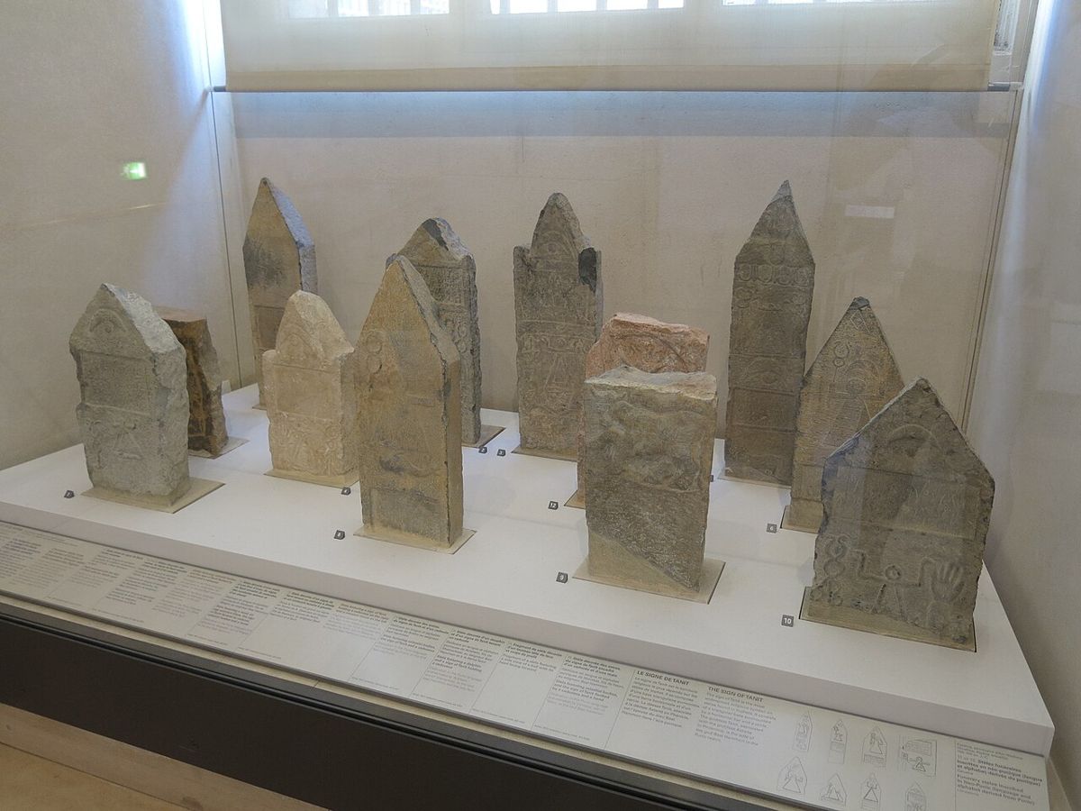Punic stelae from the tophet of Carthage. Louvre, Paris.