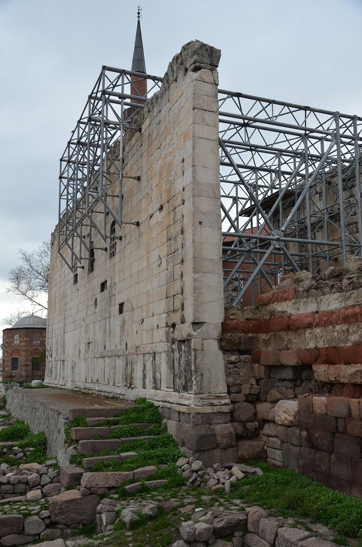 The Temple of Augustus and Rome in Ankara, ancient Ancyra. Its walls preserve the most complete copy of Augustus’ Res Gestae, in Latin and in a Greek translation (the Monumentum Ancyranum).